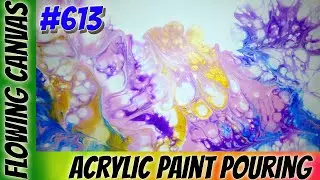 (613) Dutch Pour with my Airbrush and Silicone ~ Acrylic Pour Fluid Art
