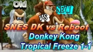 DK SNES VS Reboot Franchize/ DK Tropical Freeze: 1-2 Shipwreck Shore