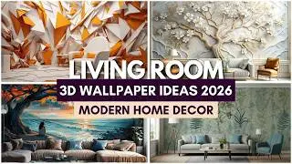 Transform Your Living Room in 2026 with These STUNNING Wallpaper Trends!