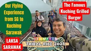 Flying from Singapore to Kuching for Brompton Sarawak Tribal Ride 2025 with AirAsia Airline.