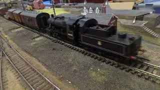 The B.M.Rly.S on OO Gauge Layout - BACHMANN is, LMS Ivatt Class 2MT 2-6-0 No.46440.