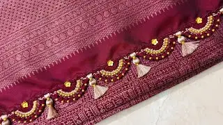 saree kuchu designs | bridal saree kuchu designs #reception saree kuchu #madhusareekuchu#kroshakuchu