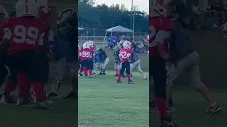 Great block bryson 🦅🏈 Clover pop warner #footballhighlights #footballskills #fyp