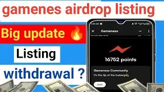 Gameness Airdrop Mining App | Gameness Listing Date Withdraw | Gameness Claim Airdrop Crypto 2024