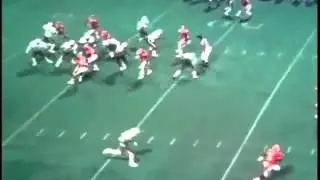 Utah Utes vs. Hawaii 1983 Jeff Reyes # 90 Breaks Utes Football Record, Most Yards & Tackles 4 loss.