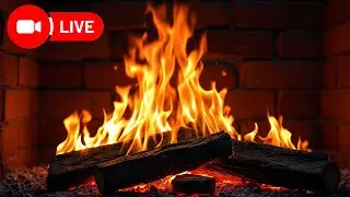 Fireplace 🔥 ПРЯМОЙ ЭФИР 24/7 | Уютный Камин для Сна, Отдыха и Учёбы