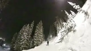 Night Snowboarding at Brighton Mountain Utah 2019