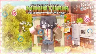 ꒰ Minecraft ꒱ 𐙚 🐷⭐️ miniaturia - A TEXTURA MAIS BONITINHA DO MINECRAFT 1.21.114 | colencraft  ֱ✿༷ 𝆬