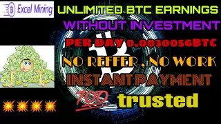 Excel mining payment proof//unlimited reffer trick//website review