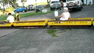 Gas Engine TRAIN, Large BackYard... on Virgin Trip