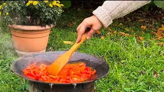 Peaceful Morning in an Azerbaijan Village | Traditional Breakfast & Family Life