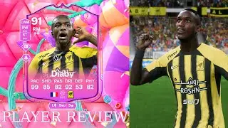99 PACE!⚡ 91 FUT BIRTHDAY Diaby PLAYER REVIEW - EA FC 25