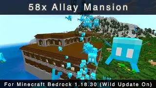 Minecraft 1.18.30 Seed (Bedrock Wild Update On) 58x Allay Mansion (60 Second Seeds)
