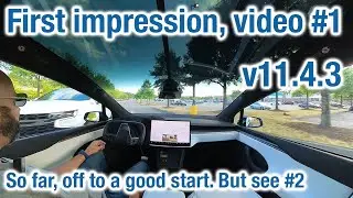 Tesla Model X Plaid FSDBeta v11.4.3, First impressions in a collections of three videos, № 1