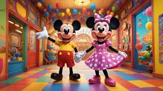 🎶 Girls' Funhouse Party with Mickey Mouse! 🎀🎂 | Poem For Kids