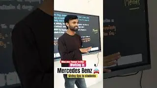 Working in MERCEDS BENZ 🚘#success #motivation #testmo #viral