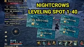NIGHT CROWS SUPER FAST LEVELING SPOT FOR LVEL 1-40 !!! #nightcrowsglobal #nightcrows #nightcrows