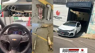 CRUZE 1.4 TURBO 2023 COM DOWNPIPE E ESCAPAMENTO DIRETO FULL INOX 304 - ACELERANDO FORTE, RONCO TOP!!