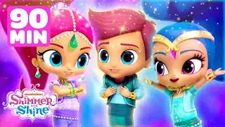 Shimmer & Shine Team Up For Rescues! w/ Leah, Zac & Kaz! | 90 Minutes | Shimmer and Shine