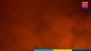 Como se ve maquina de humo con luz de llama firespot