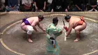 Mitakeumi VS. Tochinoshin - Grand Sumo Tournament May 21, 2019 - Day 10 Kokugikan (Tokyo)
