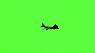 B-52 SAC Bomber Flyby GreenScreen 4K