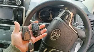 Изготовления дубликата смарт ключа зажигания для автомобиля TOYOTA LAND CRUISER PRADO 2021 года