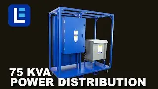 75 KVA Portable Power Distribution Transformer, 480V to 208Y/120V - Larson Electronics