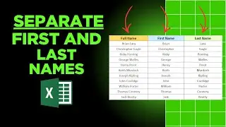 How to Separate First and Last Name in Excel