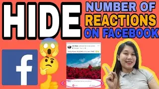 How to HIDE Number of REACTIONS on FACEBOOK | Hide number of reaction