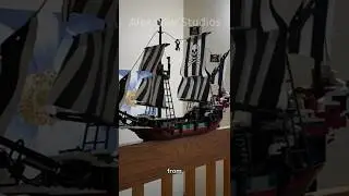 Очистка кормы лодки Lego