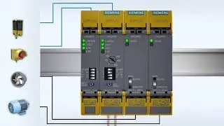 Подключение реле безопасности Siemens SIRIUS / 3SK1111-1AB30