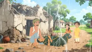 गरीब लकड़हारा बना करोड़पति | किस्मत या मेहनत? | Moral story | Cartoon galaxy hub |