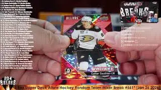 *3 Box Upper Deck Allure Hockey Random Team Mixer Break #561* [Jan 26 2026]