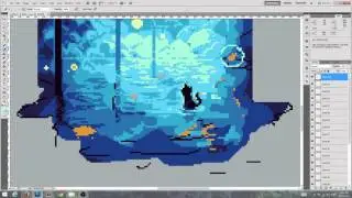 Surreal Sky Pixelart [Timelapse]