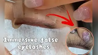 Immersive false eyelashes Satisfying eyelashes #eyelashes #Satisfactory