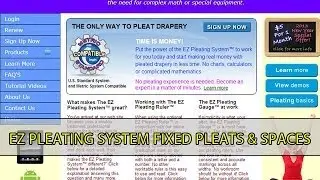 Pleated Drapery Calculator With Fixed Pleats and Fixed Spaces