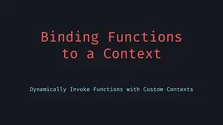 Invoke Function in Given Context