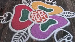 use ur energy to believe, create,love,grow,glow,manifest n heal..7*4dots hema's rangoli 
