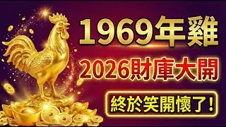 1969年的雞，你這幾年太委屈了！2026年老天爺終於要把欠你的『加倍還給你』，你終於要笑開懷了！#1969年屬雞 #2026年生肖雞運勢 #屬雞2026年運勢 #己酉雞 #1969年生肖雞 #生肖雞