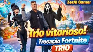 BORA PRO TRIO DA VIT&Oacute;RIA! 🔥 Fortnite Troca&ccedil;&atilde;o Insana com LeonGamer e Edivan_Gamer 🏆🎮