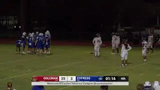 Varsity Football: Cypress Bay Vs. Goleman 9/26/2025