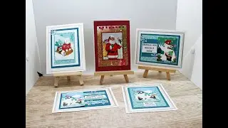 Making Christmas cards using recycled cards or your stash 133