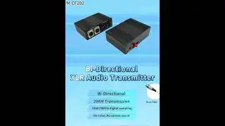 Bi-directional XLR Audio to Fiber Optical #xlr  #audio  #amplifier#transformation