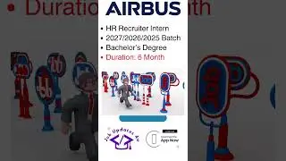 Airbus hiring HR Recruiter Intern | Off Campus Drive 2025 | Freshers invited | 2027/2026/2025 Batch
