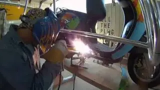 Building custom paddle board rack for Yamaha Vino 125 scooter | MicBergsma