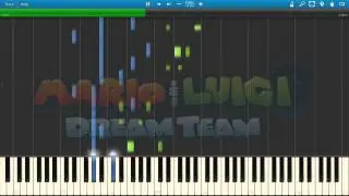 Mario and Luigi Dream Team - Sacred Somnom Woods (Piano Arrangement) (Synthesia)