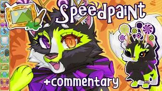 Masterpiece Speedpaint + Commentary - Candy Kitty | Animal Jam Play Wild