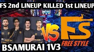 FS 1st Lineup VS FS 2nd Lineup | Bsamurai 1v3 VS Baba,Kashoof,Malik