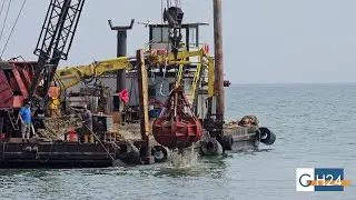 Iniziati i lavori di dragaggio nel porto canale di Foce Varano